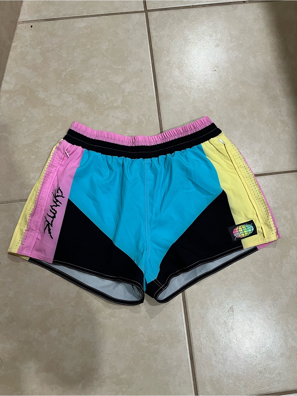 Slunks Retro Colorblock Volleyball Shorts